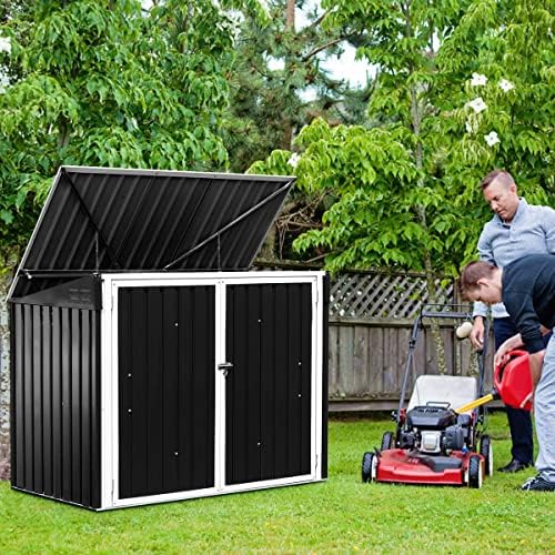 Goplus 6′ x 3′ Outdoor Storage Shed, Multi-Purpose Galvanized Steel Garden Shed with Air Vent and Lockable Door, Tool Storage Shed for Backyard, Patio & Lawn post thumbnail image