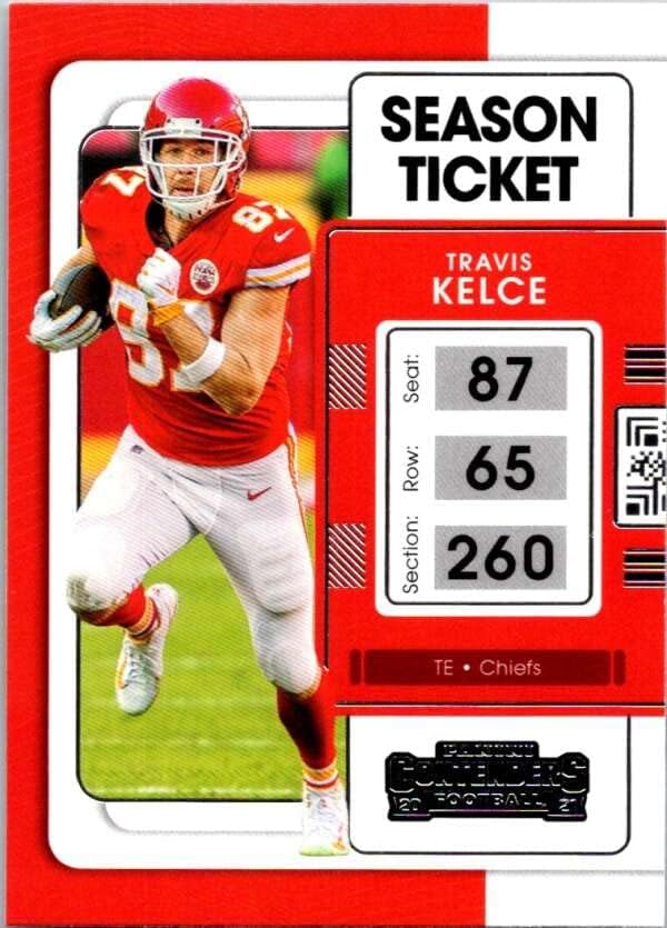 2021 Panini Contenders Season Ticket #49 Travis Kelce Kansas City Chiefs NFL Football Card NM-MT post thumbnail image