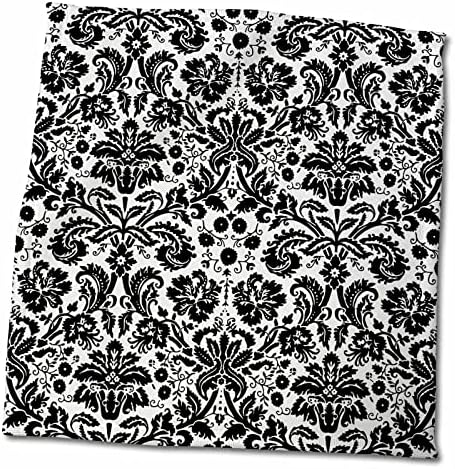 3dRose – InspirationzStore Damask Patterns – Black and White Damask – Stylish Swirling French Floral – Vintage Modern Elegant Wallpaper Swirls – Towels (twl-151441-3) post thumbnail image