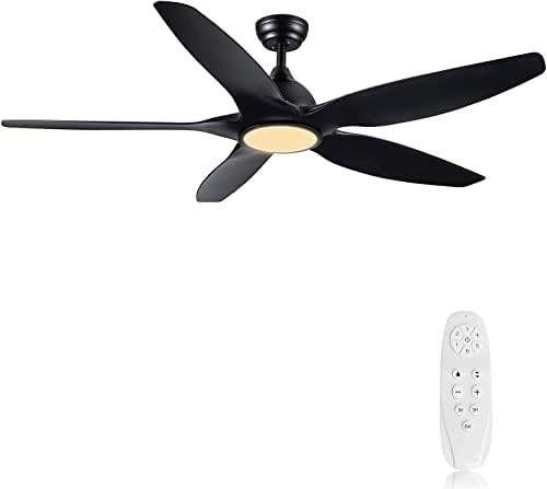 Newday 60 inch Black Ceiling Fan with Light Remote Control, Dimmable 3 CCT LED Ceiling Fans with Lights, 6 Speeds Reversible DC Motor Modern Ceiling Fan for Living Room Bedroom Indoor Outdoor post thumbnail image