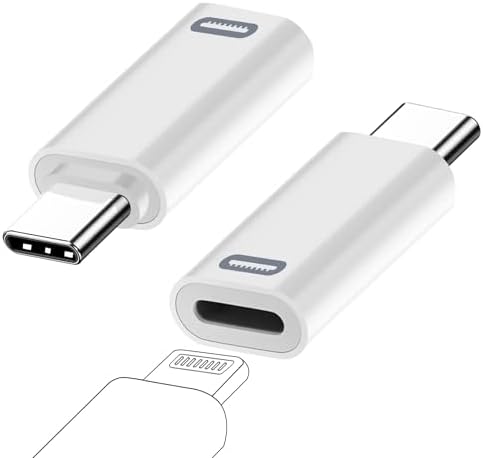 AreMe 2 Pack USB-C Male to Lightning Female Adapter, USB Type C to Lightning Connector for iPhone 15/15 Plus/15 Pro/15 Pro Max,iPad Air, Support PD Fast Charging and Data Transfer (White) post thumbnail image