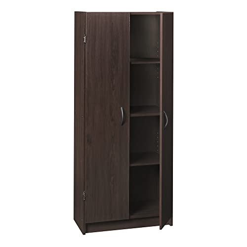 ClosetMaid Pantry Cabinet Cupboard with 2 Doors, Adjustable Shelves Standing, Storage for Kitchen, Laundry, or Utility Room, Espresso post thumbnail image