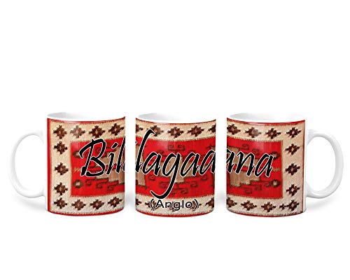 Bilagaana (Anglo) Navajo Clan with Red Rug Background on 11 Ounce White Coffee Mug post thumbnail image