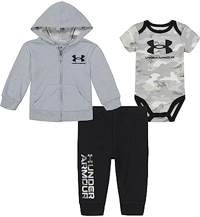 Under Armour baby-boys 3-piece Set, Bodysuit, Graphic T-shirt and Shorts, Crew Neckline post thumbnail image