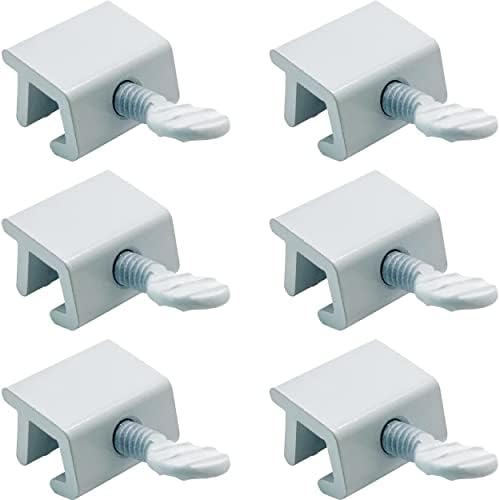 NU-SET Lock | Sliding Window Lock | 6 Pack Thumb Screw Window Lock for Window Security | Home Improvement & Door Hardware, White post thumbnail image