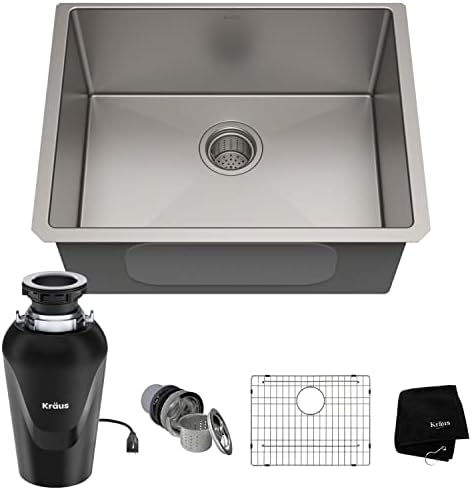 KRAUS Standart PRO™ 23-inch 16 Gauge Undermount Single Bowl Stainless Steel Kitchen Sink with WasteGuard™ Continuous Feed Garbage Disposal, KHU101-23-100-75MB post thumbnail image