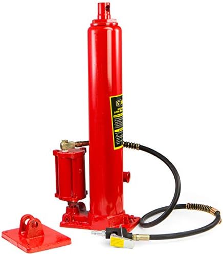 XtremepowerUS 8 Ton Air/Hydraulic Long Ram Jack Piston Ram 8-Ton Capacity Cherry Crane Shop Engine Hoist Lift For Truck- 8.0 Lbs, Red post thumbnail image