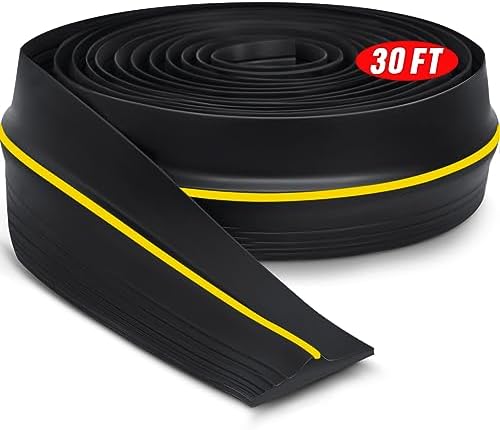 30 ft Universal Garage Door Bottom Threshold Seal Strip Weather Stripping Replacement Rubber Waterproof DIY Weatherproof Garage Door Threshold Seal Strip, Not Include Sealant, Black post thumbnail image