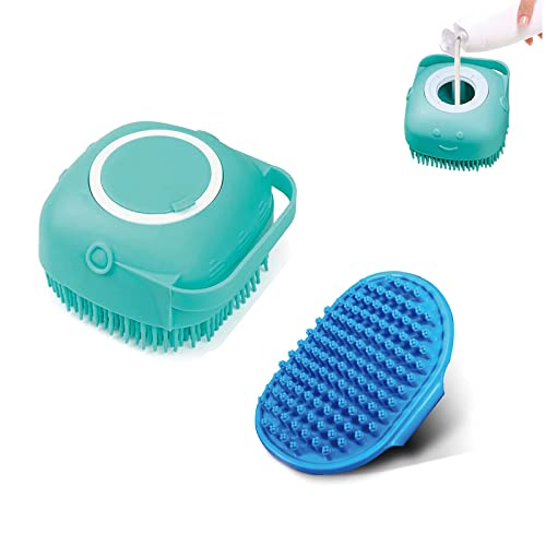 2Pack Dog Bath Brush Scrubber Shampoo Dispenser Brush, Pet Bath Massage Grooming Shower Soap Brush Soft Silicone for Short & Long Haired Dogs and Cats Washing, DAIHONGSAFI post thumbnail image