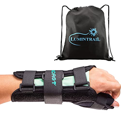 Lumintrail Air Cast 05WTML A2 Wrist Brace w Thumb Spica, Medium, Left, Customizable Fit, For Gamekeepers Thumb, and De Quervain Syndrome Symptoms, Bundle with a Drawstring Bag post thumbnail image