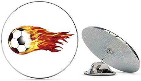 NYC Jewelers Soccer Ball on Fire Flames Metal 0.75″ Lapel Hat Pin Tie Tack Pinback post thumbnail image