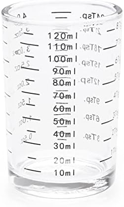 NCnnwovf Measuring Cup 4 Ounce/120ML Shot Glass Liquid Heavy High Espresso Glass Cup (Black) post thumbnail image