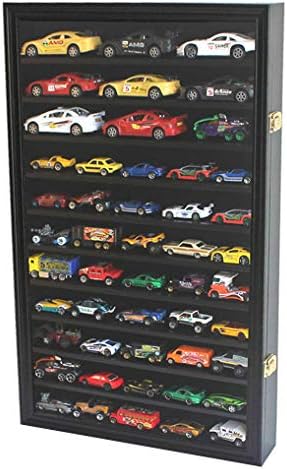 Toys Cars Diecast Display Case Cabinet Wall Rack Compatible with Hot Wheels and Matchbox Cars 1/64-1/43 Scale, 26.5″ H X 16″ W X 3.25″ D Black Color Frame post thumbnail image