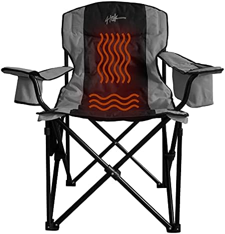 Heated Chair – Portable Chair Perfect for Outdoor Camping, Sports, Beach, Lawn and Picnics | Gray & Black | Large Seat – Includes Battery Power Bank post thumbnail image