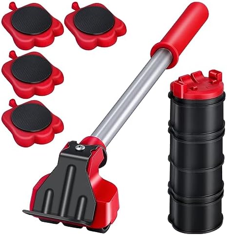 BTEC Furniture Lift Mover Tool Set, Furniture Lifter with 4 Sliders, Furniture Movers for Heavy Furniture (Red) post thumbnail image