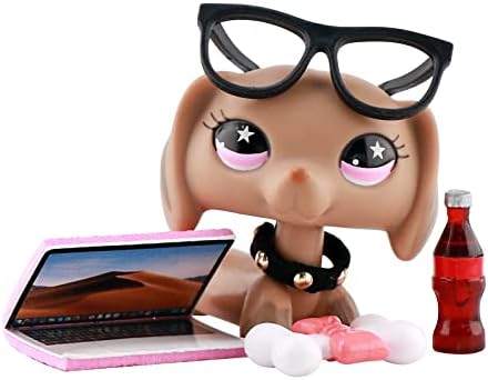 CIEVOO LPS Dachshund Brown Puppy with Pink Star Eyes & Accessories – Rare Collectable Littlest Pet Figure post thumbnail image