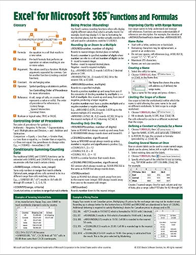 Excel for Microsoft 365 Functions & Formulas Quick Reference – Windows Version (4-page Cheat Sheet focusing on examples and context for the Intermediate-to-Adv Level – Laminated Guide) post thumbnail image