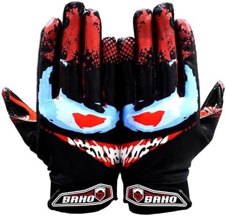 Villian Football Gloves – Tacky Grip Skin Tight Enhanced Performance Football Gloves – Pro Elite Super Sticky Receiver American Football Gloves – Adult & Youth Sizes post thumbnail image