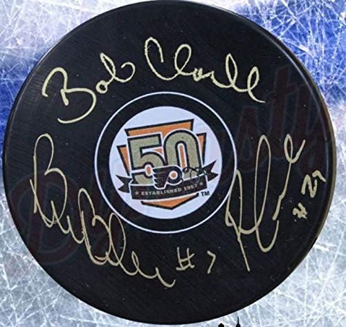 LCB Line (Bob Clarke/Bill Barber/Reggie Leach) Flyers Autographed 50th Anniversary Hockey Puck post thumbnail image