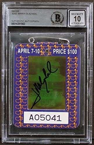 Jose Maria Olazabal Signed 1994 Masters Augusta Golf Club Badge Auto 10 BAS Slab – Autographed Golf Clubs post thumbnail image