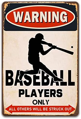 Boys Room Wall Decor Warning Baseball Players Only Sign Funny Baseball Gifts For Boys (244) post thumbnail image