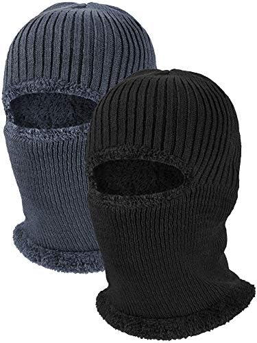 2 Pieces Winter Face Mask Ski Masks Warm Knitted Balaclava for Men Women Fleece Windproof Face Cover for Outdoor Sports post thumbnail image