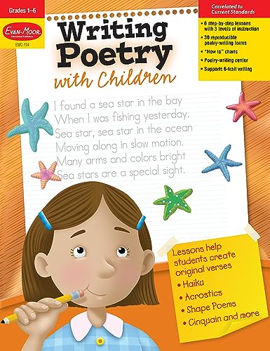 Evan-Moor Writing Poetry with Children, Grade 1-6 Activity Book – Supplemental Teaching Resource Workbook Inspires Poets (Writing Skills Essentials) post thumbnail image