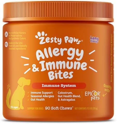 Zesty Paws Allergy & Immune Supplement for Dogs – With Omega 3, EpiCor & Colostrum – 90 Count post thumbnail image