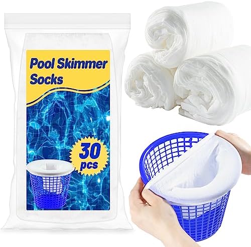 Sukh Pool Skimmer Socks Filte – 30PCS Pool Socks Skimmer Filter Socks Pool Skimmer Basket Sock Pool Filter Socks Pool Cleaning Filter Socks Cleans Debris,Leaves for In-Ground,Above Ground Pools post thumbnail image