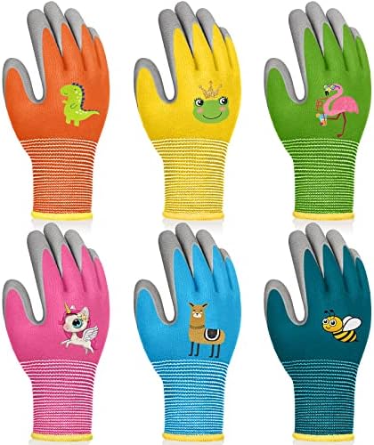 HIYZI 6 Pairs Kids Gardening Gloves Children Yard Work Glove Rubber Coated Protective Gloves for Toddlers Youth Girls Boys Outdoor (Small (Age 3-5)) post thumbnail image