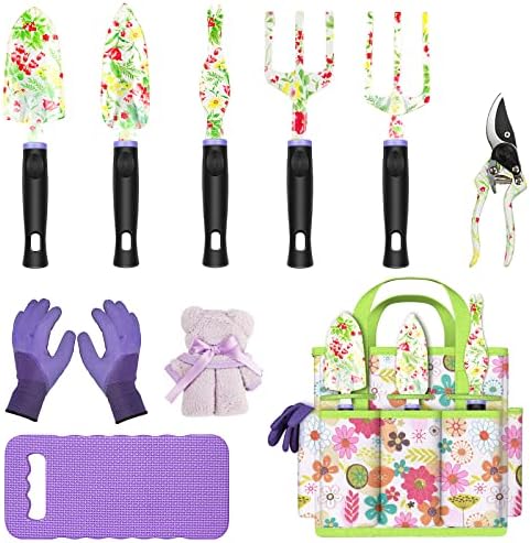 JUMPHIGH Gardening Tool Set, 10 PCS Heavy Duty Aluminum Garden Kit Floral Gardening Gifts for Women, Garden Hand Tools with Non-Slip Rubber Handle, Kneeling Pad, Garden Gloves and Storage Tote Bag post thumbnail image