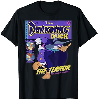 Disney Darkwing Duck Black T-Shirt: Classic Fit, Crew Neck, Adult, Short Sleeve post thumbnail image