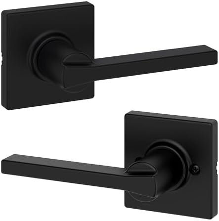 Kwikset Casey Interior Passage Door Handle, Lever For Closet and Hallway Doors, Reversible Non-Locking Handle Lever, Matte Black , with Microban Protection post thumbnail image