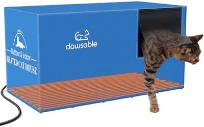 Large Size Heated Cat House for Outdoor Cats in Winter, Elevated & Weatherproof, Cat Shelter with Cat Heating Pad Bed, Outdoor Warm House for Feral Barn Cat (Medium Cube, Nylon) post thumbnail image