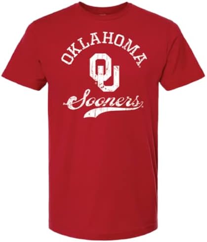 Red & West NCAA Men’s Oklahoma Sooners Cotton T-Shirt with Vintage Logo post thumbnail image