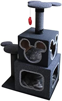 Penn-Plax Mickey Mouse Disney Cubical Cat Condo with Lounging Towers, Sisal Scratching Posts, and Swatting Toy – Bring The Magic of Disney into Your Home – Gray post thumbnail image