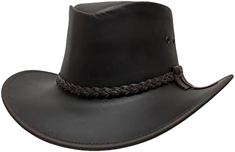 American Hat Makers Leather Bushman Outback Hat, Leather Hats for Men & Women post thumbnail image