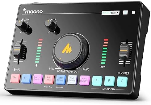 MAONO Streaming Audio Mixer, Audio Interface with Pro-preamp, Bluetooth, Built-in Battery, Noise Cancellation, 48V Phantom Power for Live Streaming, Podcast Recording, Gaming MaonoCaster AMC2 NEO post thumbnail image