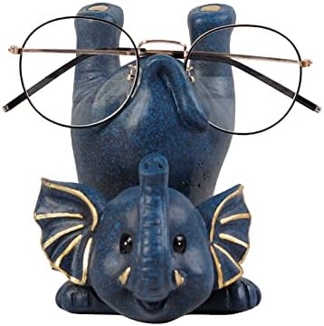 Creative Glasses Holder Cute Elephant Eyeglass Holder Stand Resin Cartoon Animal Spectacle Display for Desk Home Office Decor, Funny Decorative Glasses Accessories Gift, Blue post thumbnail image