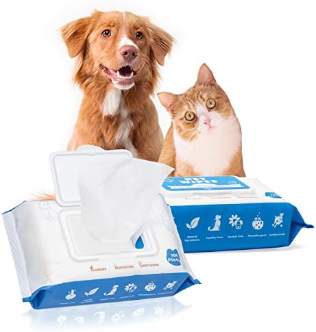 Dog Wipes for Dogs Cats, 200 Count All Purpose Cleaning Pet Wipes, Dog Ear Wipes, Quick Easy Grooming for Bums, Body, Paws, Eyes, for A Easy & Speedy Freshen-Up, 2 Travel Pack of 200 Wipes post thumbnail image