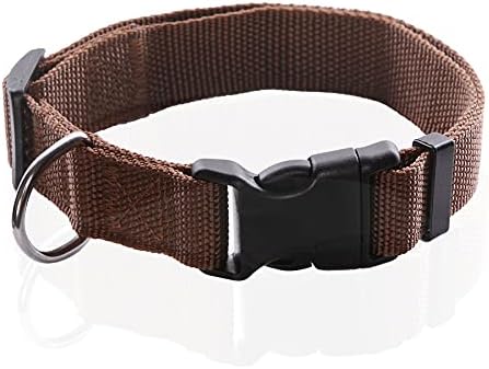 Adjustable Nylon Dog Collar, Durable pet Collar 1 Inch 3/4 Inch 5/8 Inch Wide, for Large Medium Small Dogs (L(1″ x 16-23″), Brown) post thumbnail image