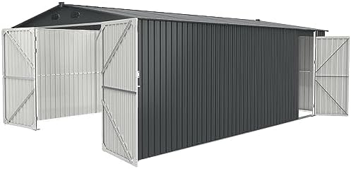 Outdoor Storage Shed 20×13 FT, Sheds & Outdoor Storage Clearance – Metal Garden Shed for Car, Truck, Bike, Garbage Can, Tool, Lawnmower – Backyard Tool House Building with 2 Doors and 4 Vents post thumbnail image