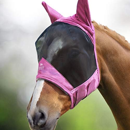 Harrison Howard CareMaster Pro Luminous Horse Fly Mask Standard with Ears UV Protection for Horse Light Pink XL Extra Full post thumbnail image