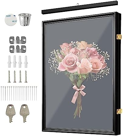 Shadow Box Frame, Aluminum Memory Display Case, Durable Display Case, Anti Rust Wall Display Case Box with Retro Locks, Shadow Box Picture Frame for Sports Memorabilia Photos Tickets post thumbnail image