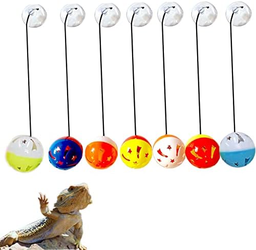 7 Pack Bearded Dragon Toys Reptile Lizard Toy Balls Bell with Suction Cups and Ropes Fit for Small Reptile Animals post thumbnail image