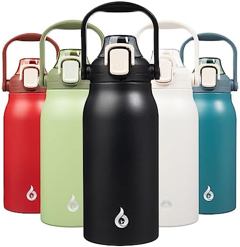 BJPKPK Insulated Water Bottles with Straw, 45oz Stainless Steel Metal Water Bottle with One-handed Opening Lid, BPA Free Reusable Water Bottles, Jugs, Thermos for Gym Sports Outdoors, Black post thumbnail image