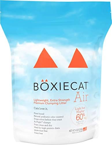 Boxiecat Air Lightweight Premium Clumping Cat Litter -Extra Strength- Scent Free- 6.5 lb- Plant-Based Formula- Stays Ultra Clean, Probiotic Powered Odor Control, 99.9% Dust Free post thumbnail image