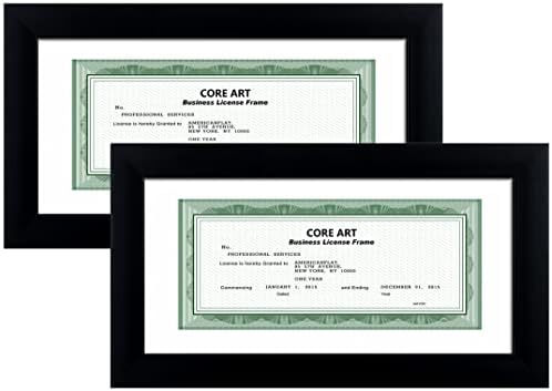 5×10 Business License Frame in Black, Professional Bank Check Frame 3.5×8 with Mat, High Definition Plexiglass, Wall or Tabletop Display(Set of 2) post thumbnail image