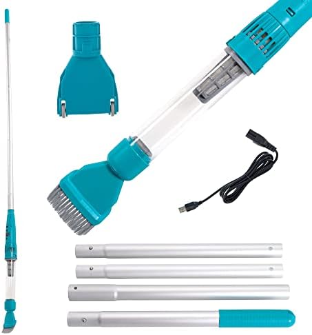 U.S. Pool Supply Octopus Handheld Pool Vacuum Cleaner Stick – Cordless, Rechargeable, Powerful Suction, Ultra-Fine Filtering, Brush & Wheel Heads, Clean Remove Debris, Above-Ground In-Ground Pools Spa post thumbnail image