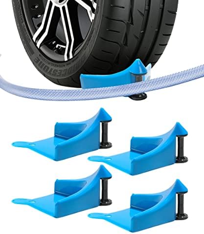 4 Pcs Car Hose Guide,Tire Hose Roller for Car Washing,Car Wheel Rolling System Tool,Car Plastic Wash Tool to Preventing Stucking and Snagging Under Tires post thumbnail image